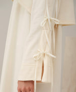 SLEEVE RIBBON SWEAT ONEPIECE