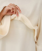 SLEEVE RIBBON SWEAT ONEPIECE