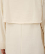 SLEEVE RIBBON SWEAT ONEPIECE