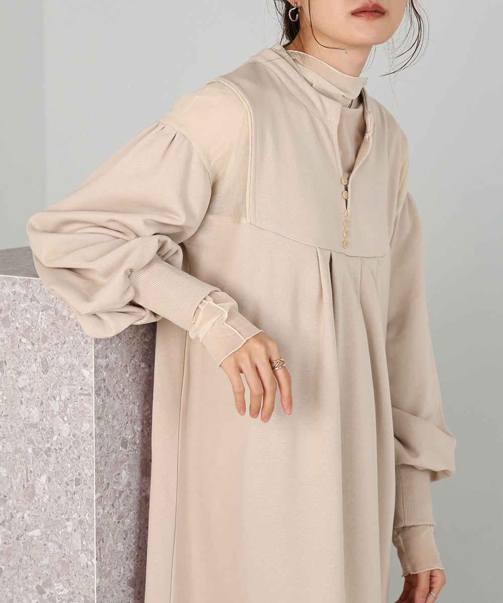 KAFTAN SHEER SWEAT ONEPIECE