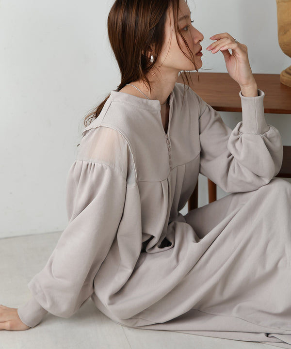 KAFTAN SHEER SWEAT ONEPIECE
