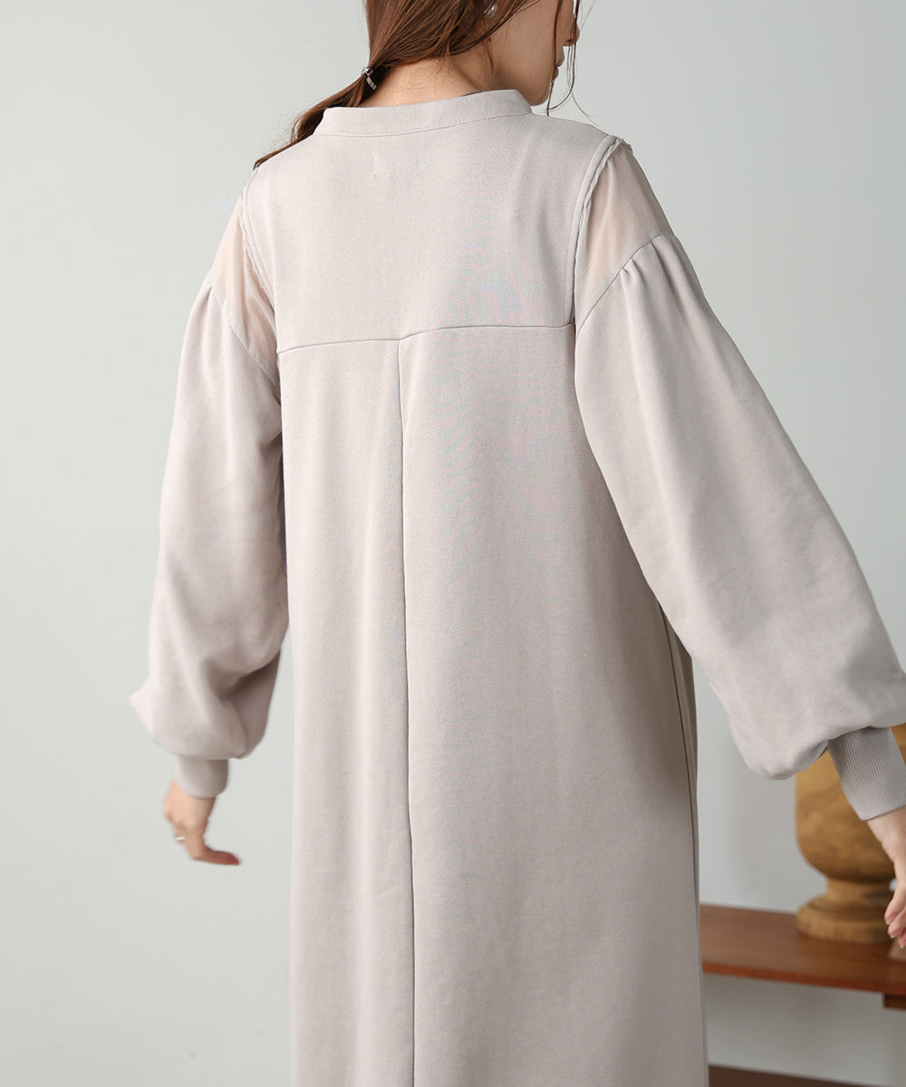 KAFTAN SHEER SWEAT ONEPIECE