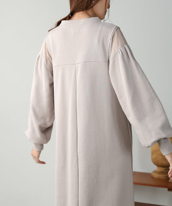 KAFTAN SHEER SWEAT ONEPIECE