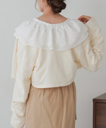 BIG COLLAR LACE BLOUSE