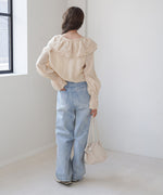 BIG COLLAR LACE BLOUSE