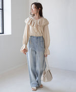 BIG COLLAR LACE BLOUSE