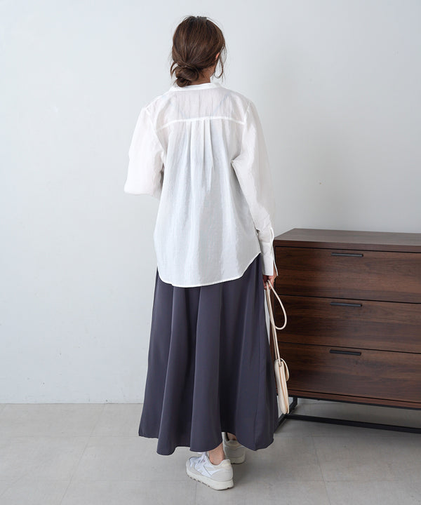 FRONT EMBROIDERY LACE BLOUSE
