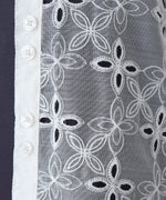 FRONT EMBROIDERY LACE BLOUSE