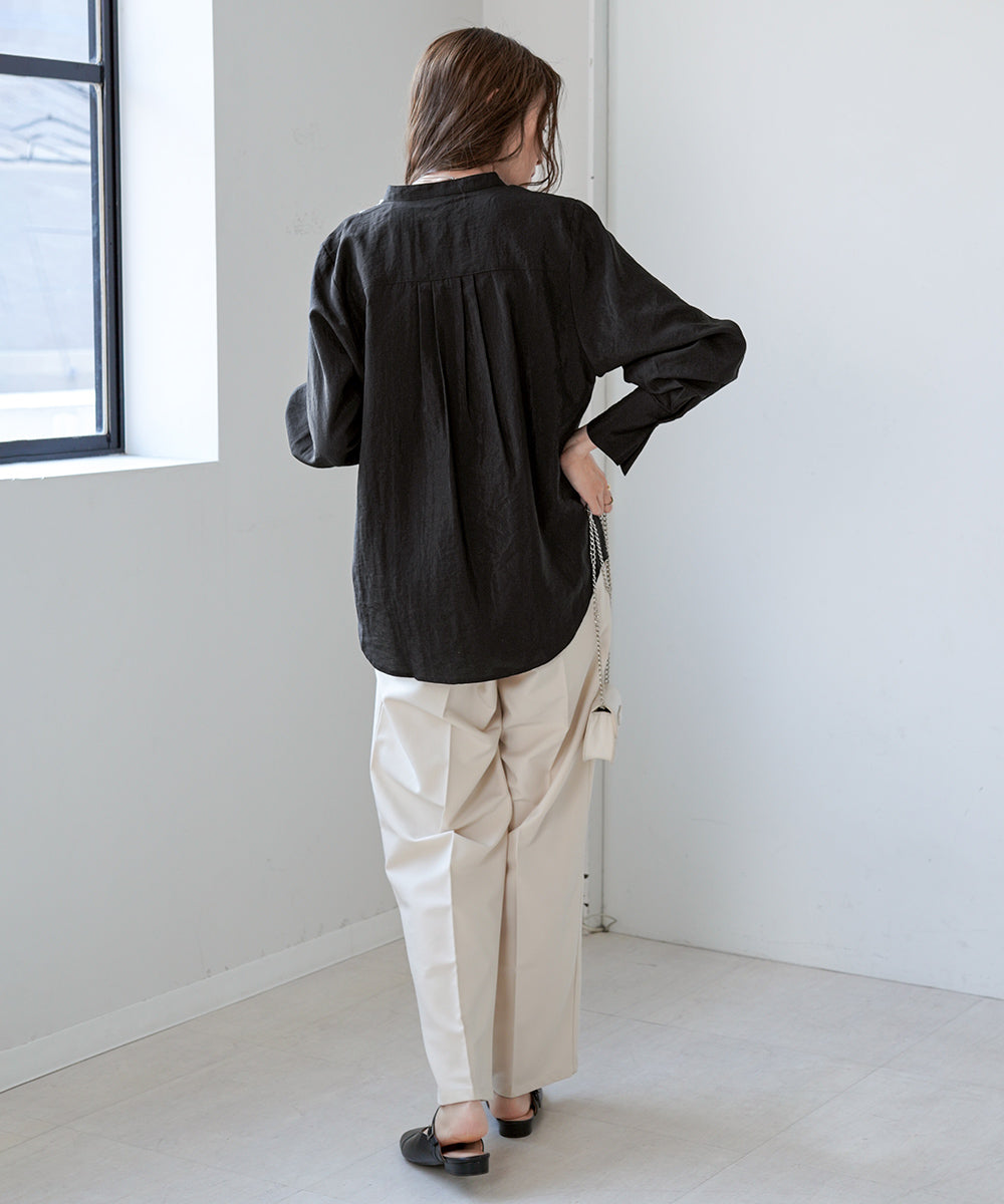 FRONT EMBROIDERY LACE BLOUSE