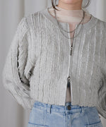 FRINGE DOUBLE ZIP CARDIGAN TOPS