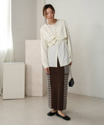 ●nao×Bab●PATTERN MIX KNIT SKIRT