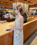 【XS~M 低身長向けサイズあり】クロシェロングワンピース