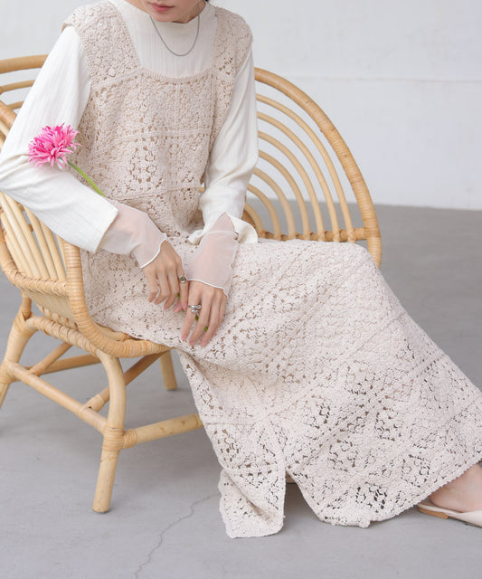 【公式サイト限定価格】crochet long onepiece