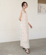 【XS~M 低身長向けサイズあり】クロシェロングワンピース