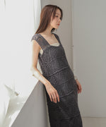 【XS~M 低身長向けサイズあり】クロシェロングワンピース