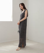 【XS~M 低身長向けサイズあり】クロシェロングワンピース