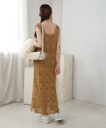 【XS~M 低身長向けサイズあり】クロシェロングワンピース