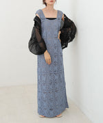 【XS~M 低身長向けサイズあり】クロシェロングワンピース