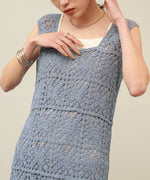 【XS~M 低身長向けサイズあり】クロシェロングワンピース