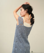 【XS~M 低身長向けサイズあり】クロシェロングワンピース