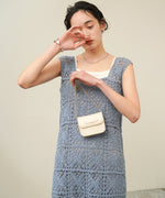 【XS~M 低身長向けサイズあり】クロシェロングワンピース