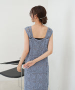 【XS~M 低身長向けサイズあり】クロシェロングワンピース