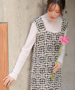 【XS~M 低身長向けサイズあり】クロシェロングワンピース