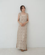 【XS~M 低身長向けサイズあり】クロシェロングワンピース