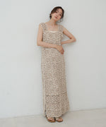 【XS~M 低身長向けサイズあり】クロシェロングワンピース