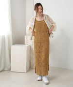 【XS~M 低身長向けサイズあり】クロシェロングワンピース