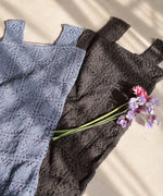 【XS~M 低身長向けサイズあり】クロシェロングワンピース