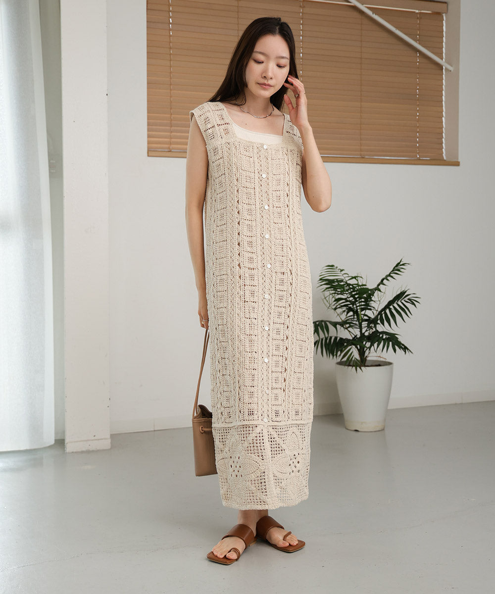2WAY CROCHET ONEPIECE