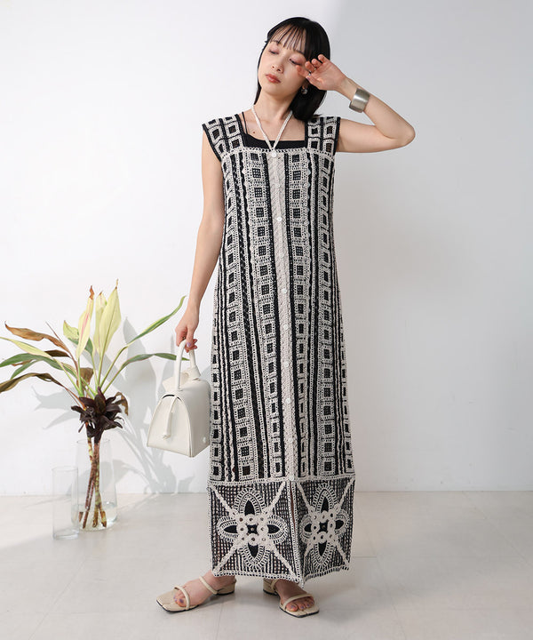 2WAY CROCHET ONEPIECE
