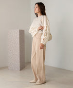 SLEEVE RIBBON SHEER BLOUSE