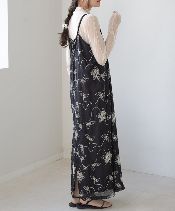 EMBROIDERED CAMI DRESS