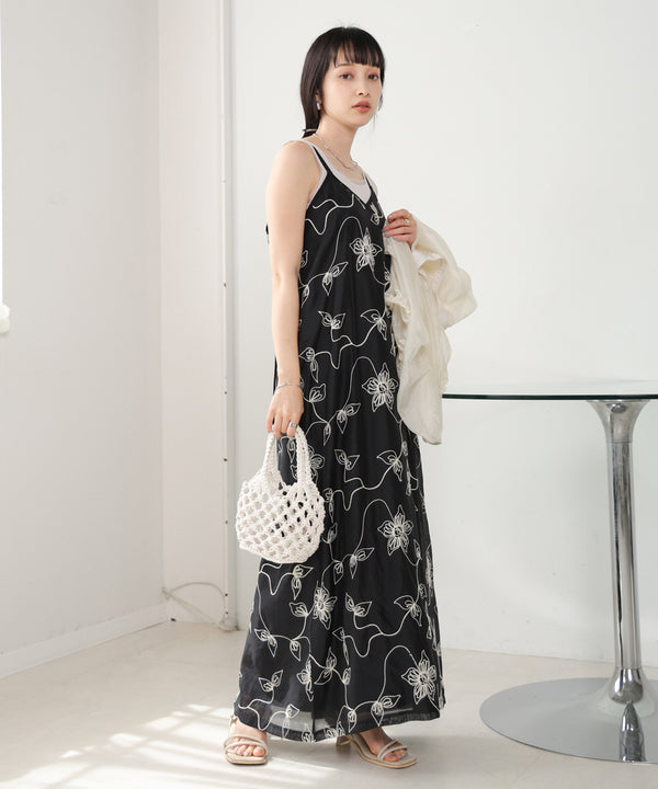 EMBROIDERED CAMI DRESS