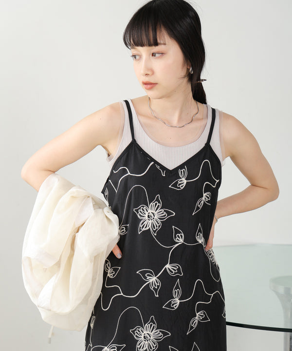 EMBROIDERED CAMI DRESS