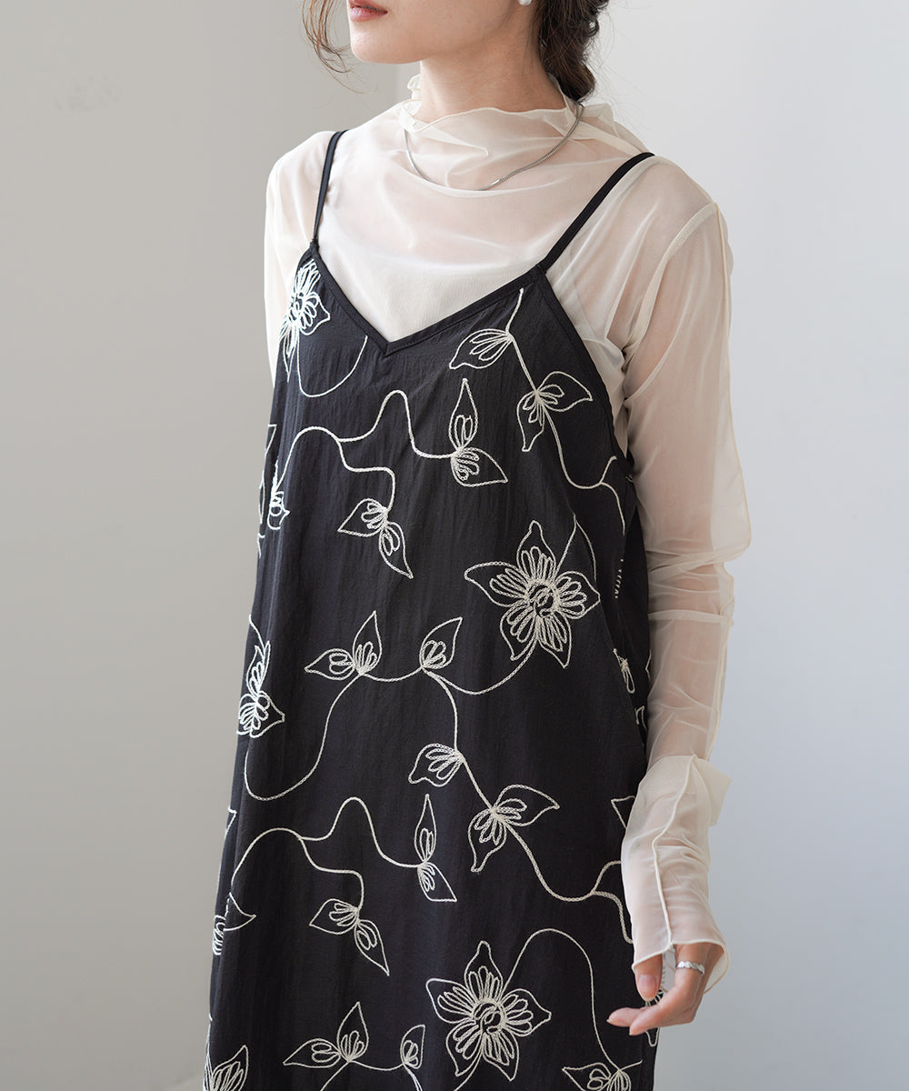 EMBROIDERED CAMI DRESS