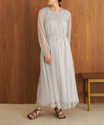 2WAY TULLE GATHER DRESS