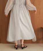 2WAY TULLE GATHER DRESS