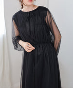 2WAY TULLE GATHER DRESS