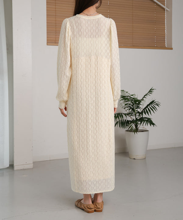 FLOWER JACQUARD CUT ONEPIECE