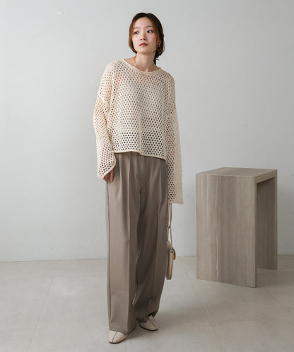 SEQUINED MESH KNIT
