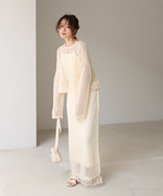 スパンコールメッシュニット