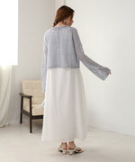 スパンコールメッシュニット