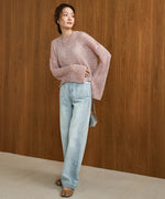 スパンコールメッシュニット