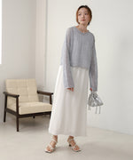 スパンコールメッシュニット