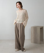 スパンコールメッシュニット