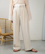 DOUBLE WAIST CENTER PRESSED SLACKS