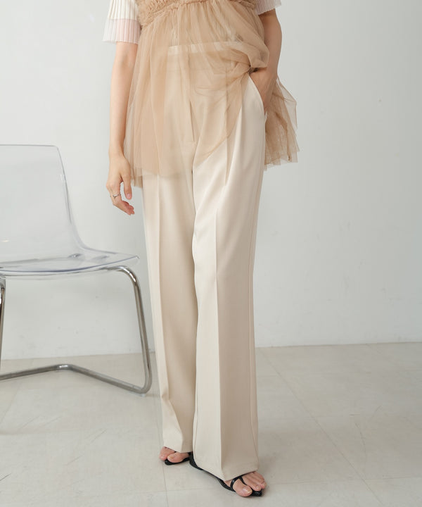 DOUBLE WAIST CENTER PRESSED SLACKS